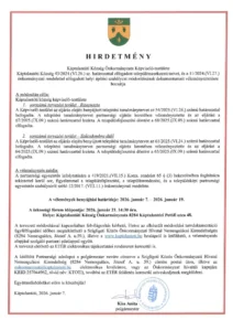 hirdetmeny hesz velemenyezes 20260107